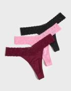 Nelly - Multi/Mønstrete - Lovely Feels Thong 3-pack