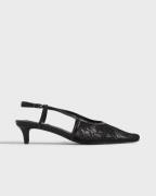 Nelly - Svart - Lace Low Heel