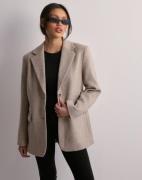 Selected Femme - Beige - Slfsasja Wool Blazer B