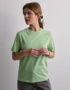 Pieces - Grønn - Pcria Ss Fold Up Solid Tee Noos Bc