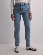 Pieces - Blå - Pcbella Hw Tap Ank Jeans LB302 Noos