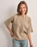 Object Collectors Item - Beige - Objreynard 2/4 Knit Pullover Noos