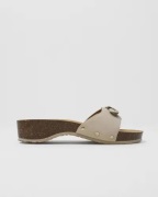Scholl - Hvit - Sl Pescura Heel Cork Suede