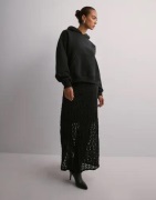 Vero Moda - Svart - Vmivania Mw Ankle Lace Skirt Vma