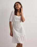 Vero Moda - Hvit - Vmmymilo S/S Short Dress Wvn Ga