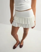 Nelly - Hvit - Mini Frill Skirt