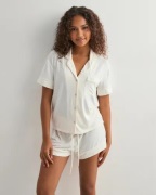 Hunkemöller - Hvit - Jacket Ss Jersey Essential