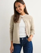 Pieces - Beige - Pcmalou Ls Knit Cardigan Noos Bc