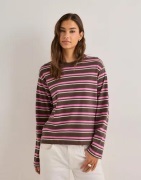 Only - Rosa - Onlmay Life L/S Stripe Top Box Jrs