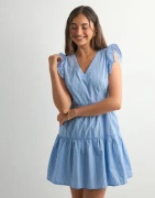 Vero Moda - Blå - Vmfanni Sl Short Dress Wvn Ga Noos