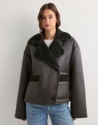 Pieces - Brun - Pcjuno Coated Teddy Jacket