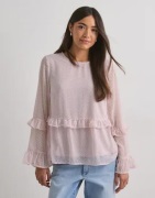 Pieces - Rosa - Pcbabette Ls Top Wvn