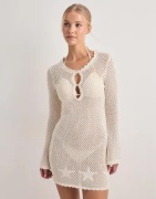 Pieces - Hvit - Pckamari Ls Dress Bc