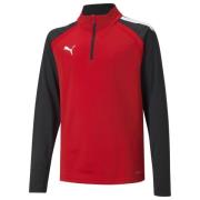 teamLIGA 1/4 Zip Top Jr Puma Red-Puma Black