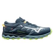 Mizuno Løpesko Wave Daichi 7 - Blå/Blå/Neon Lime