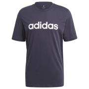 adidas T-Skjorte Essentials Linear - Navy/Hvit