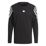 adidas T-Skjorte Future Icons 3-Stripes - Sort/Hvit Langermet