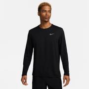 Nike Løpetrøye Dri-FIT UV Miler L/S - Svart/Sølv