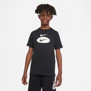 Nike T-Skjorte NSW - Sort/Hvit Barn