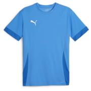 PUMA Trenings T-Skjorte teamGOAL - Electric Blue Lemonade/Hvit