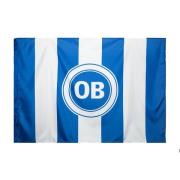 Odense Boldklub Logo Flagg 100x150cm - Blå/Hvit