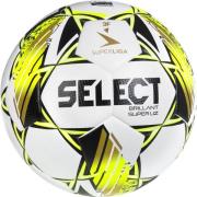 Select Fotball Brillant Super UZ v24 3F Superliga - Hvit/Gul