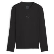 teamGOAL Baselayer Tee LS Jr. PUMA Black-Flat Dark Gray