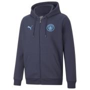 Manchester City Hettegenser Essentials Fleece Full Zip - Navy