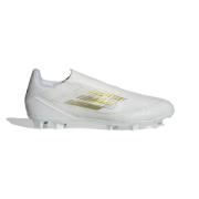 adidas F50 League Laceless FG/AG Day Spark - Hvit/Gull/Hvit