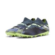 PUMA Future 7 Match MG Lights Out - Gray Skies/Hvit/Fizzy Apple