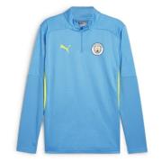 Manchester City Treningsgenser 1/4 Glidelås - Magic Blue/Gul