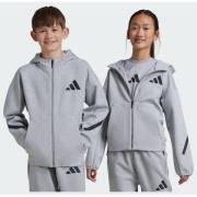 adidas Hettegenser Z.N.E. Full Zip - Grå/Sort Barn