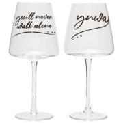 Liverpool Wine Glasses YNWA - Sølv