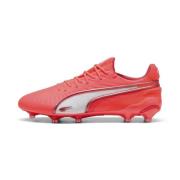 PUMA King Ultimate FG/AG Unlimited - Glowing Red/Hvit/Red Fire