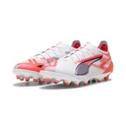 PUMA Ultra 5 Ultimate AG Unlimited - Hvit/Sort/Glowing Red