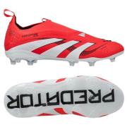 adidas Predator Elite Laceless FG Pure Victory - Lucid Red/Hvit/Sort B...