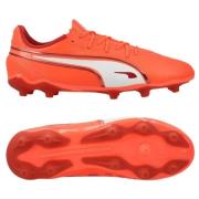 PUMA King Match FG/AG Unlimited - Glowing Red/Hvit/Red Fire Barn