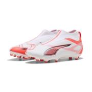 PUMA Ultra 5 Match + Laceless FG/AG Unlimited - Hvit/Sort/Glowing Red ...