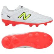 New Balance 442 v2 Academy FG Flash Point - Hvit/Grønn/Svart Barn