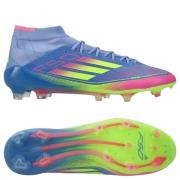 adidas F50 Elite Mid FG Celestial Victory - Blå fusjon/Lucid Sitron/Lu...