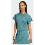 Adidas Stadium 3-Stripes Tennis Inspired Jacquard Polo Tee