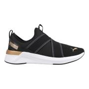 PUMA Løpesko Softride Harli Slip-On - PUMA Svart/PUMA White/PUMA Gold ...