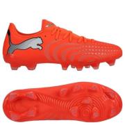 PUMA Future 9 Play FG/AG Unleashed - Glødende rød/PUMA White/PUMA Svar...