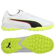 PUMA King 20 Pro Cage TT Unleashed - PUMA White/Glødende rød/Gul