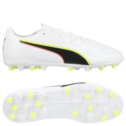 PUMA King 20 Match MG Unleashed - PUMA White/Glødende rød/Gul