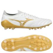 Mizuno Morelia Neo IV Beta Elite AG Bright Gold - Hvit/Gull/Cool Gray