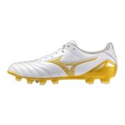 Mizuno Morelia Neo IV Pro FG Bright Gold - Hvit/Gull/Cool Gray