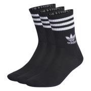 adidas Originals Sokker Crew 3-Pakke - Svart/Hvit