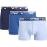 Nike Boksere Essential Cotton Stretch 3-Pakke - Soft Blue/Navy