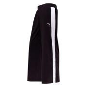 PUMA Joggebukse Essentials T7 Wide-Leg - PUMA Svart/Hvit Kvinner
